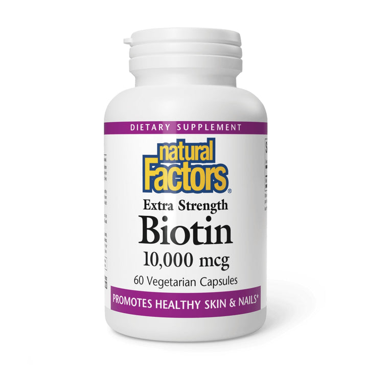 Natural Factors Biotin Extra Strength 10000 mcg, 60 Count
