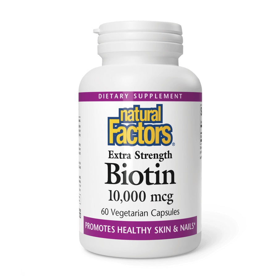 Natural Factors Biotin Extra Strength 10000 mcg, 60 Count