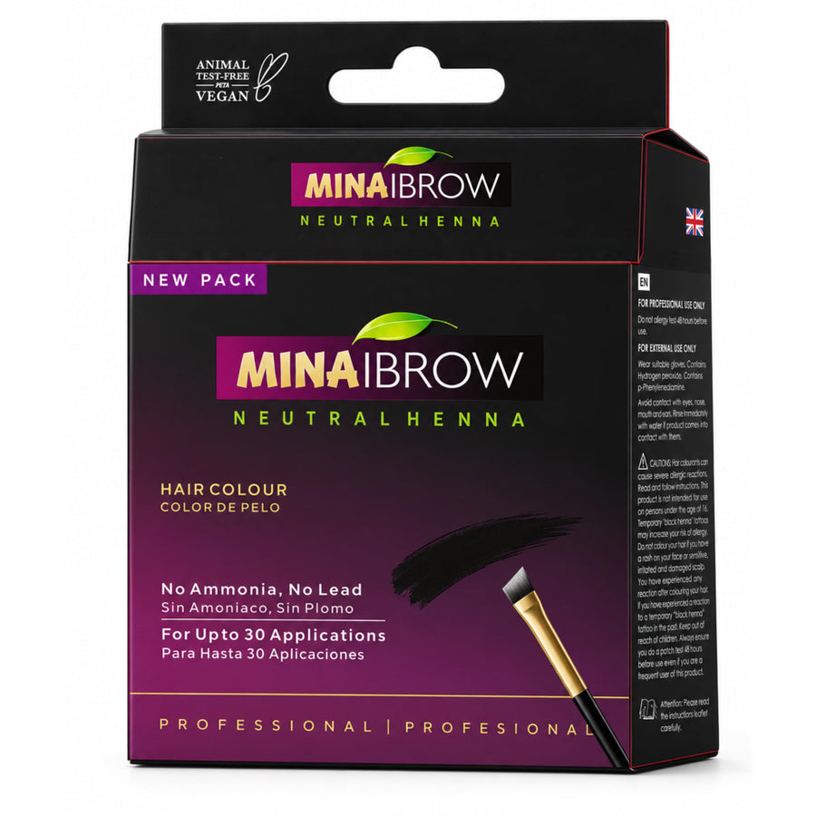 MinaiBrow Tint Kit, Dark Brown