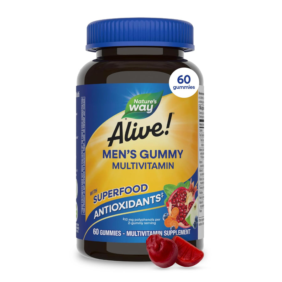 Nature's Way Alive Men's Gummy Vitamins, 60 Count