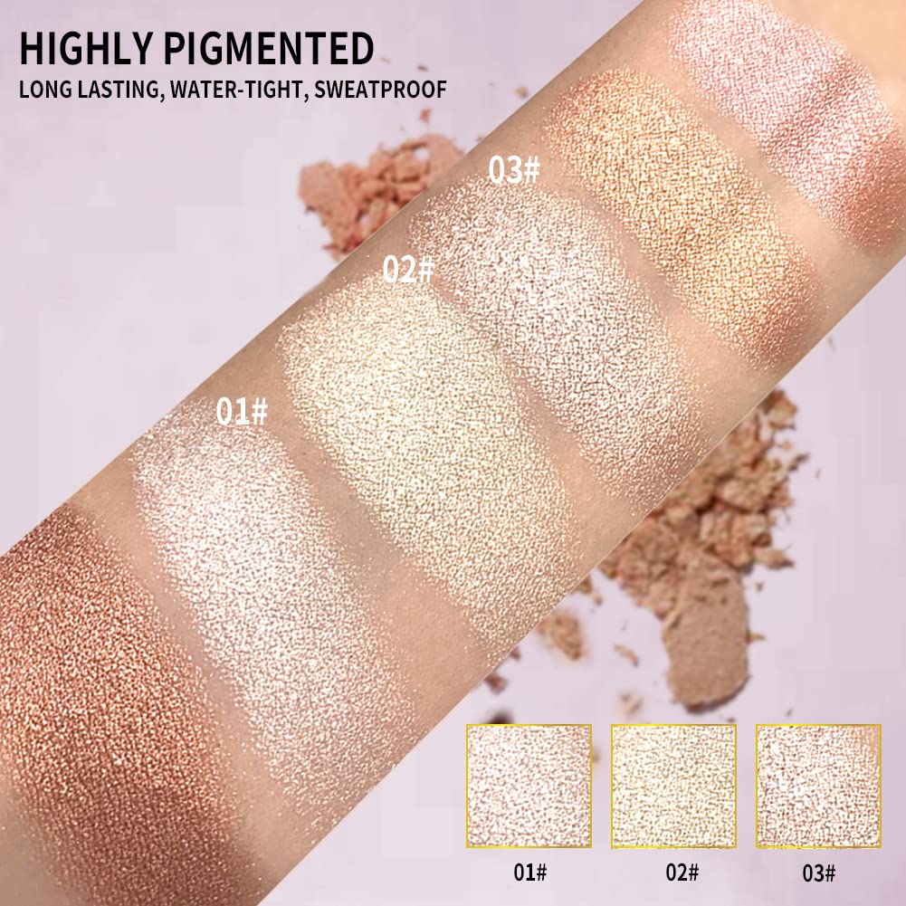 SZDYM Highlighter Makeup Palette, Highlighters-01, 6 Count