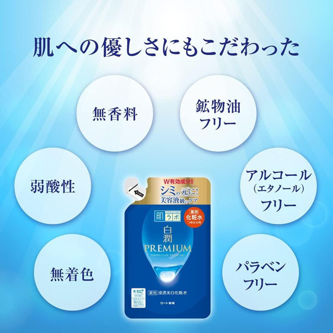肌ラボ Shirojun Premium Medicinal Whitening Lotion, Refill, 170 ml