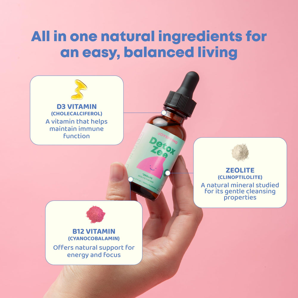 JoySpring DetoxZee Kids Zeolite Mineral Drops, 2 fl oz, 60 Count