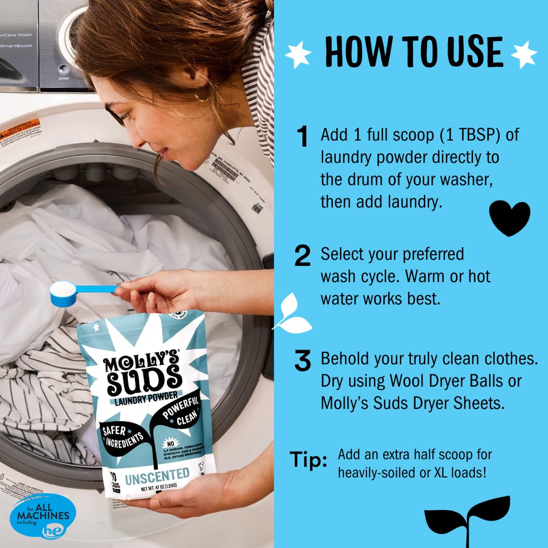 Molly's Suds Laundry Powder, Original, 70 Loads