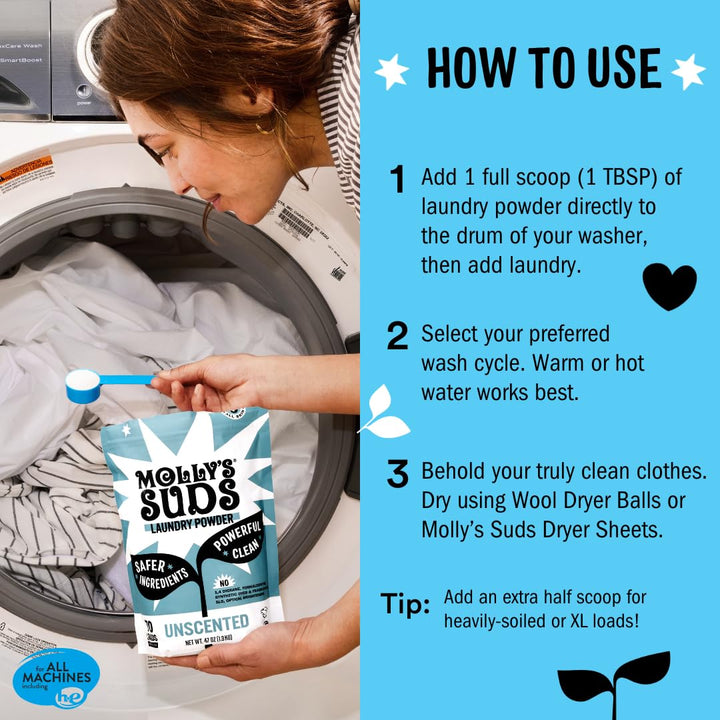 Molly's Suds Laundry Powder, Original, 70 Loads