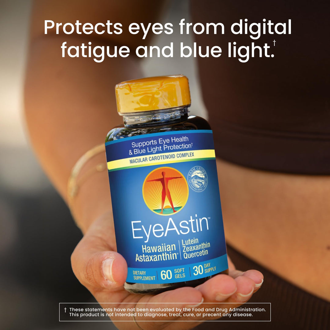Nutrex Hawaii Eyeastin MD Formula, Pure Natural Astaxanthin, 60 Count