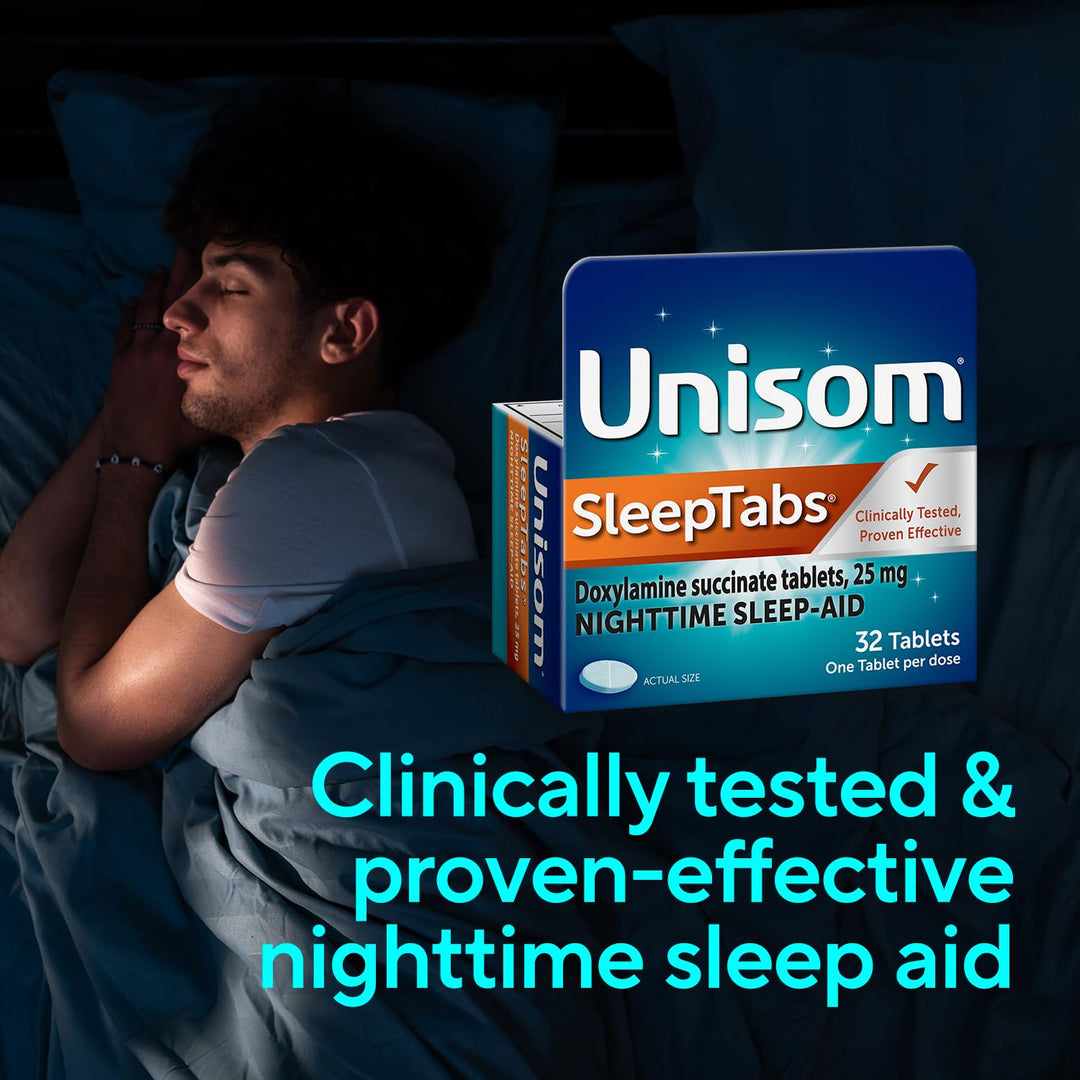 Unisom SleepTabs Doxylamine Succinate, 48 Count