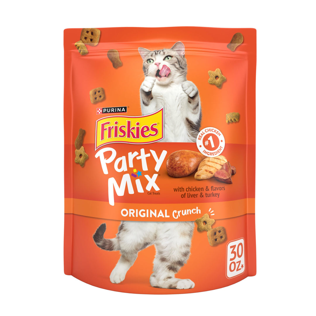 Friskies Party Mix Original Crunch Cat Treats, 30 oz