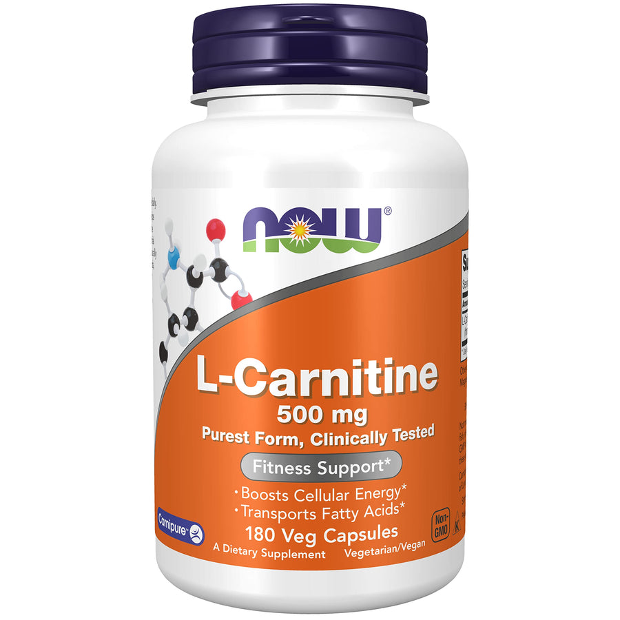 NOW L-Carnitine 500 mg, 180 Count