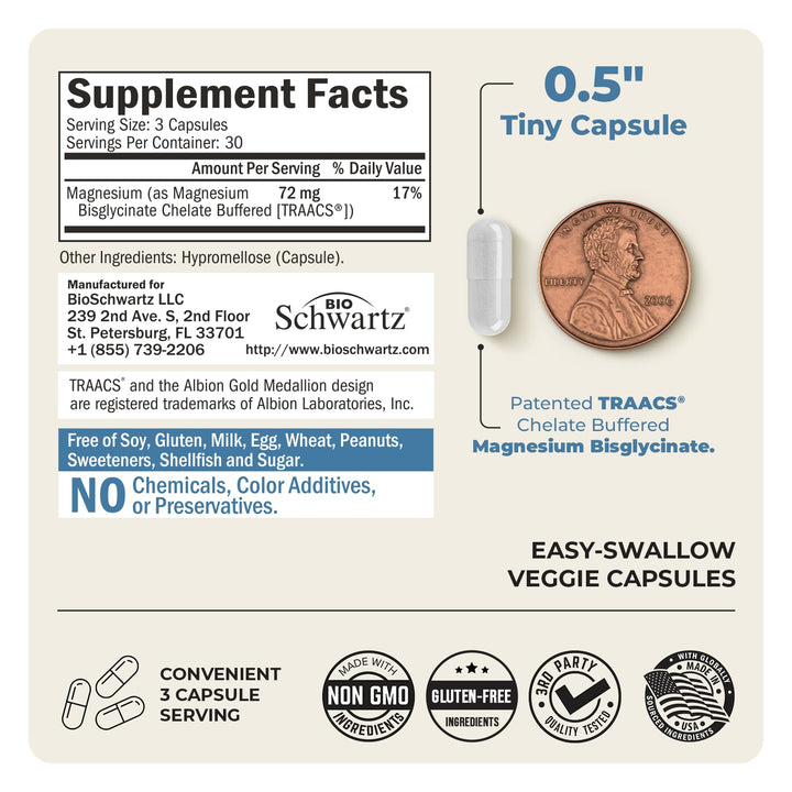 Magnesium Bisglycinate, 90 Count