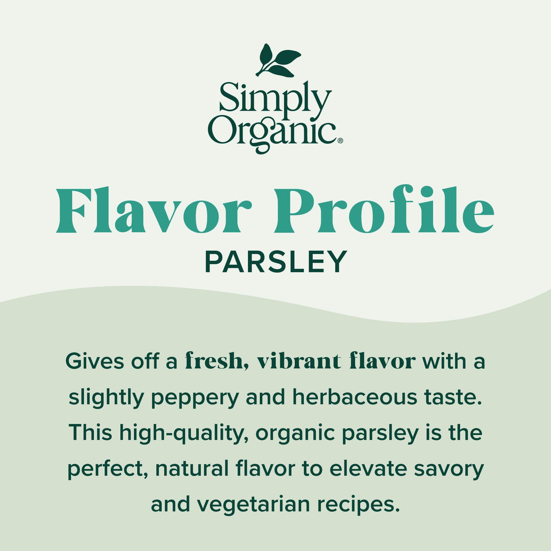 Simply Organic Parsley Flakes, 0.26 oz