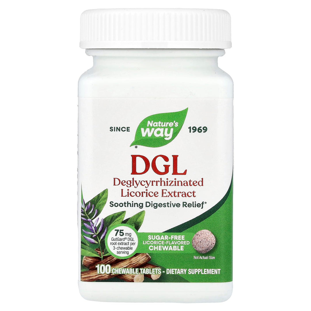 Nature's Way DGL Fructose Free Sugarless Deglycyrrhizinated Licorice