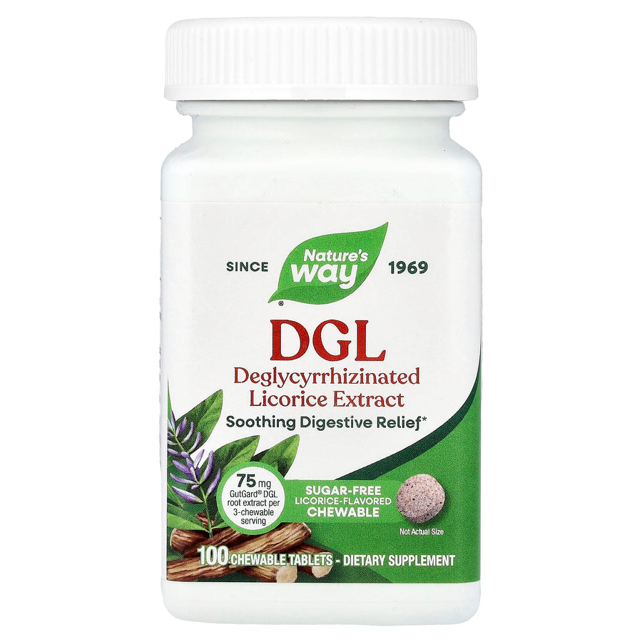 Nature's Way DGL Fructose Free Sugarless Deglycyrrhizinated Licorice