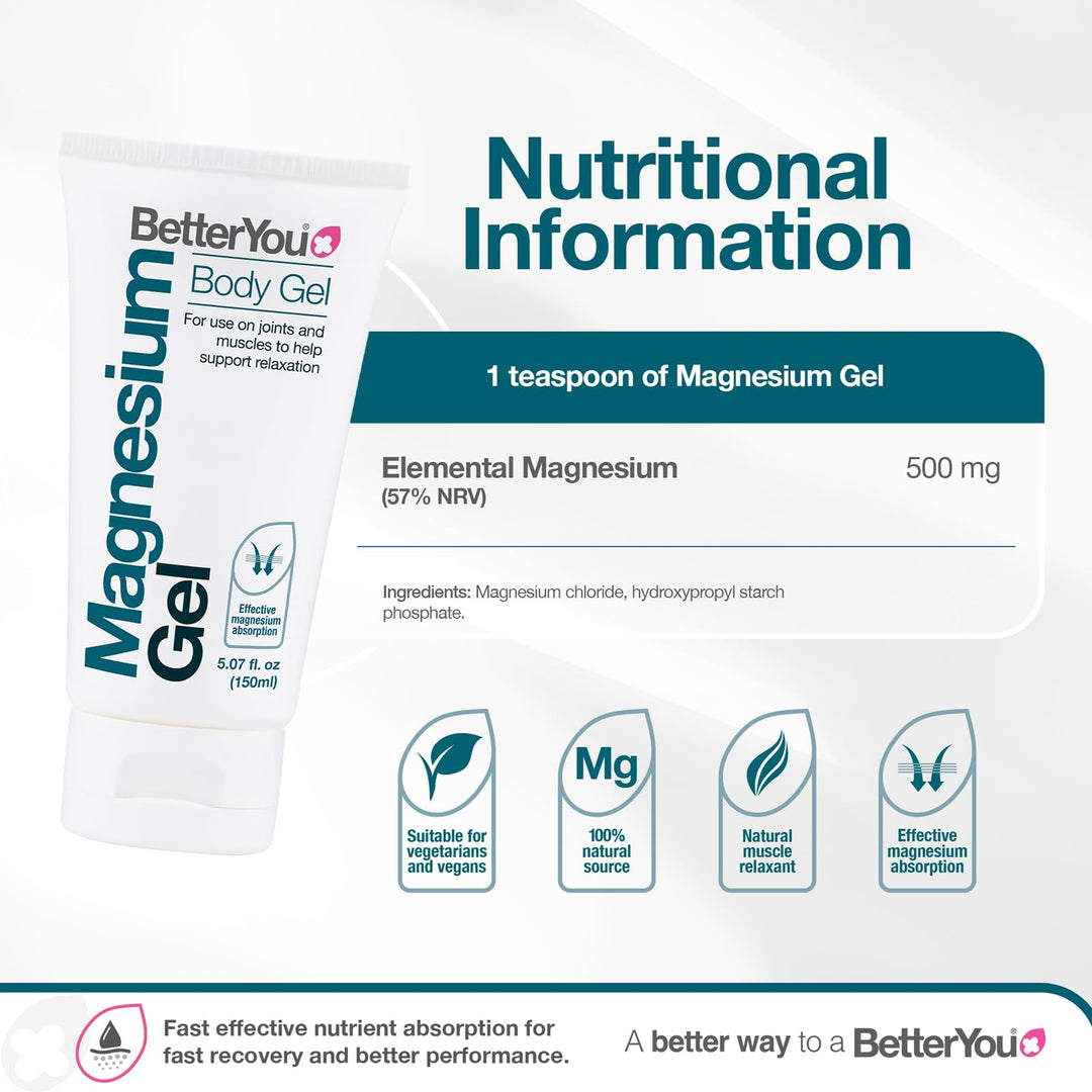 BetterYou Magnesium Gel, 5.07 oz
