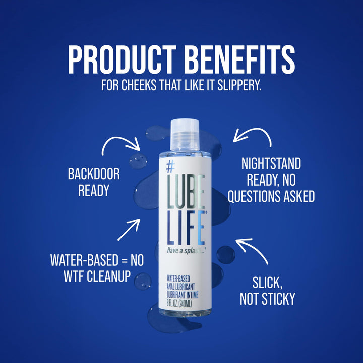 LubeLife Water-Based Lubricant, 12 fl oz