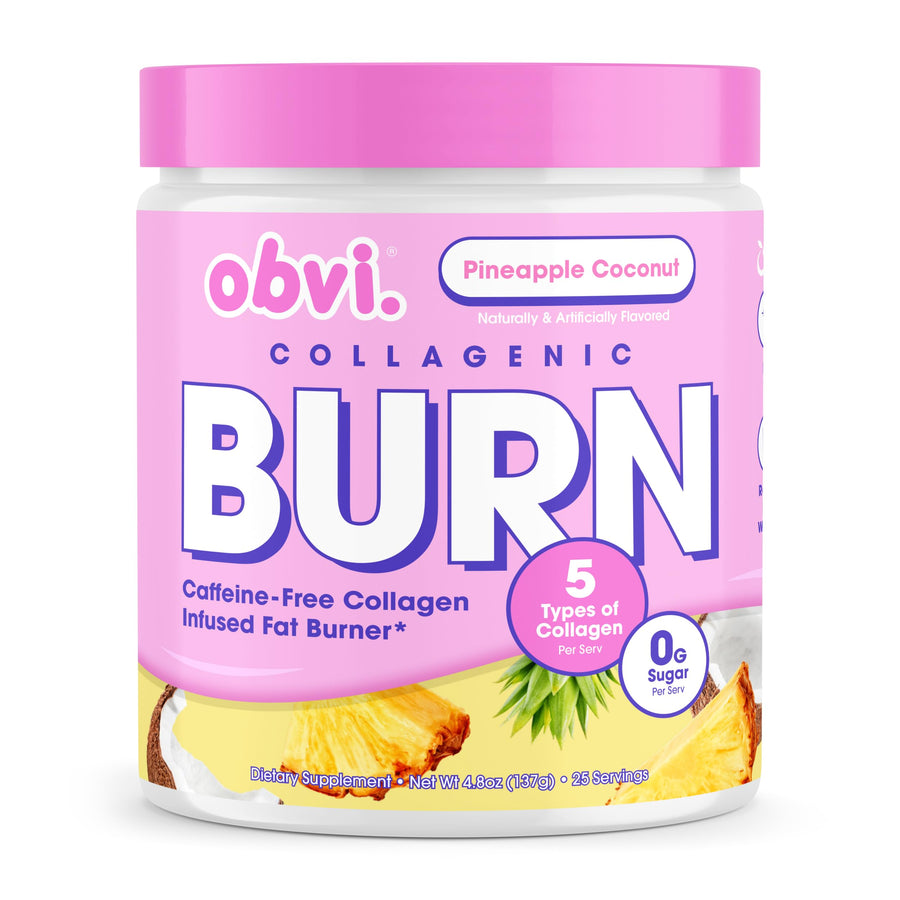 Obvi Collagenic Burn Powder, Pineapple Coconut
