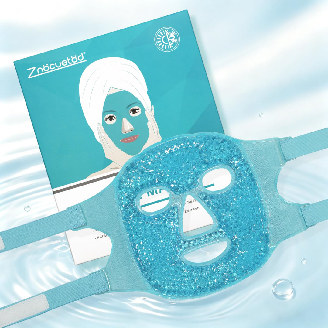 ZNÖCUETÖD Cold Face Eye Mask, Blue