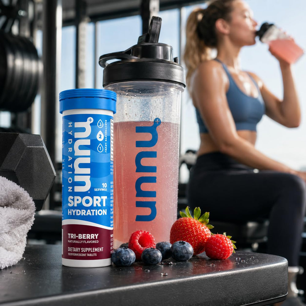 Nuun Sport Hydration Electrolyte Tablets, Tri-Berry, 10 Count
