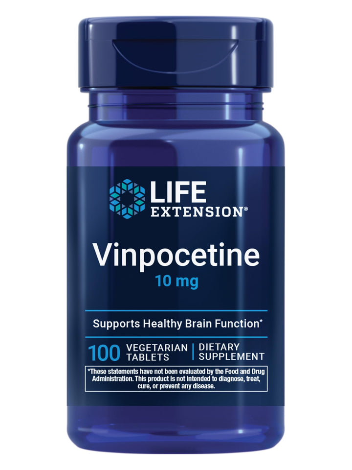 Life Extension Vinpocetine Tablets, 10 mg, 100 Count