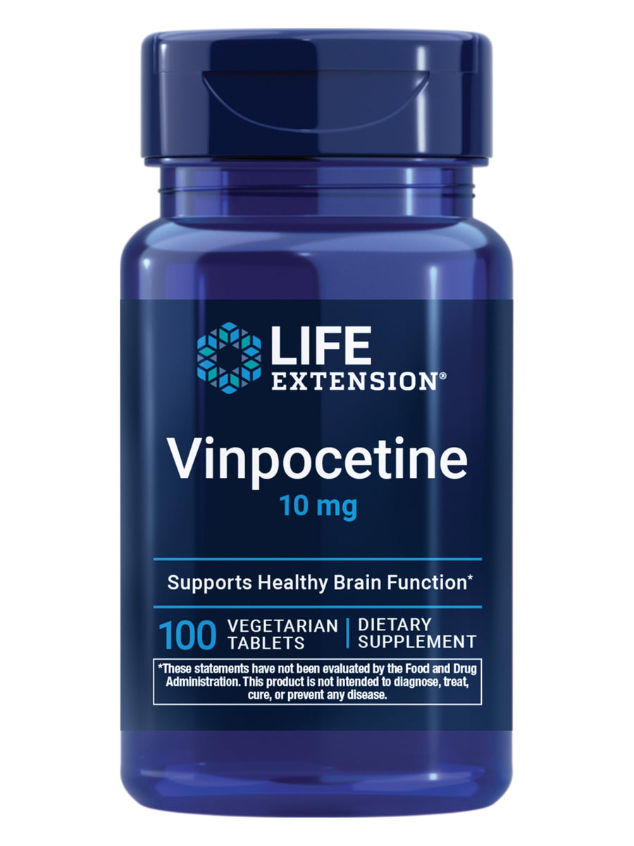 Life Extension Vinpocetine Tablets, 10 mg, 100 Count
