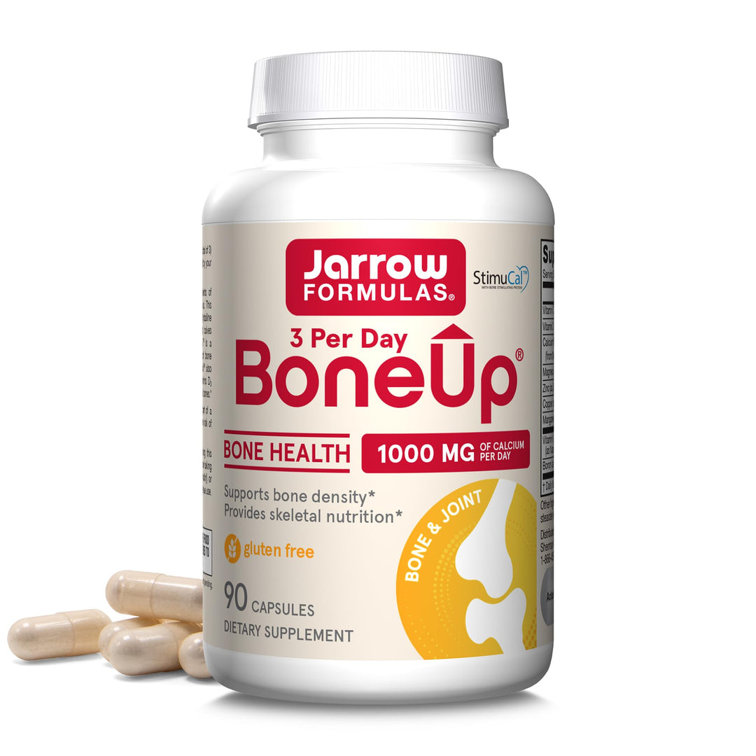 Jarrow Formulas BoneUp Three Per Day, Vitamin D3 and Calcium, 90 Count