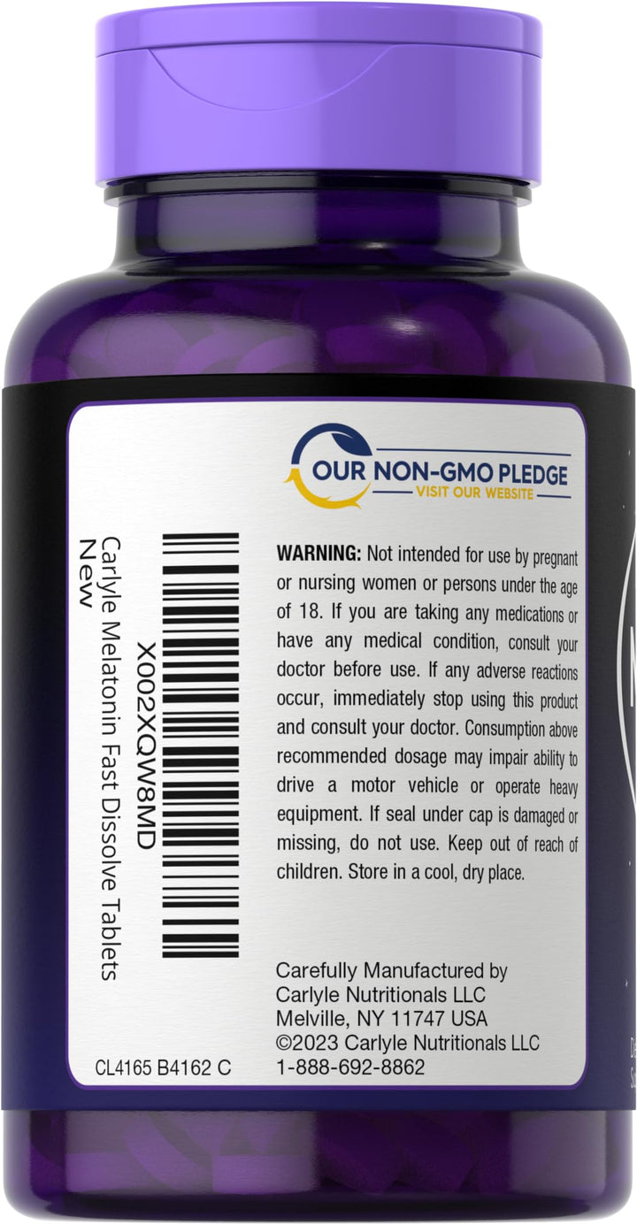 Carlyle Melatonin Fast Dissolve Tablets, 3 mg, 350 Count