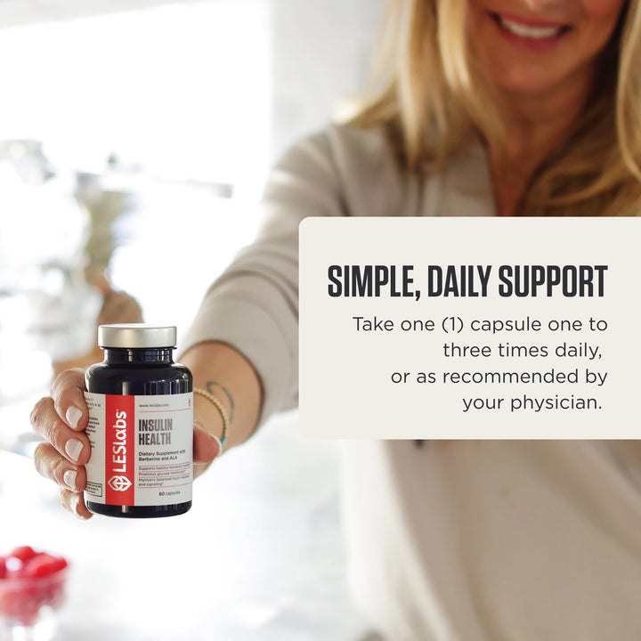 LES Labs Insulin Health Metabolism Support Supplement, 60 Count