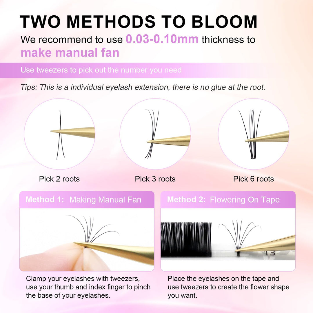NAGARAKU Eyelash Extensions, 0.05mm J Curl, 7-15mm Mix Tray