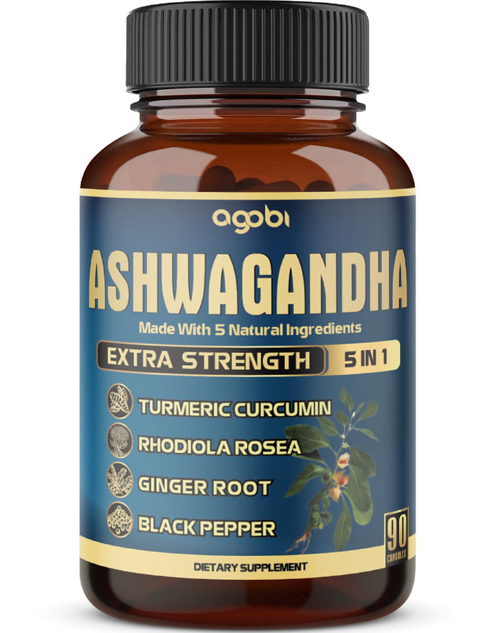 agobi Ashwagandha Extract Capsules, 5200 mg, 90 Count