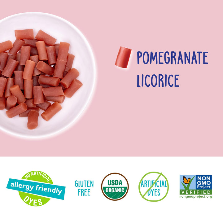 YumEarth Organic Pomegranate Licorice Snack Packs, 5 oz