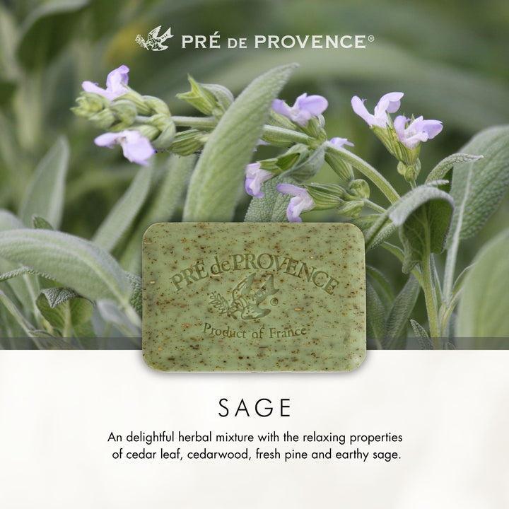 Pre de Provence Artisanal French Soap Bar, Sage, 250 g