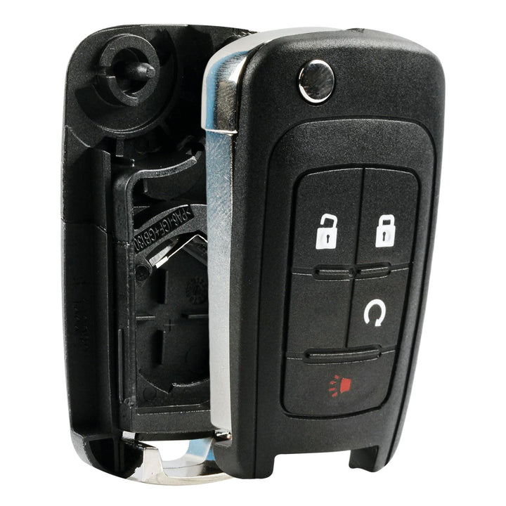 USARemote Key Fob Keyless Entry Remote Flip Shell Case And Pad, 1 Count