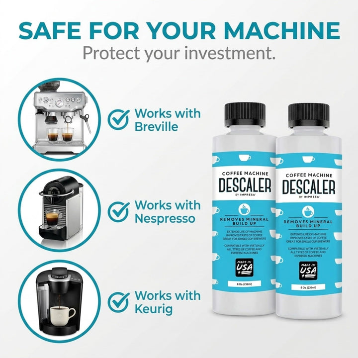 IMPRESA Coffee Machine Descaler, 2 Count