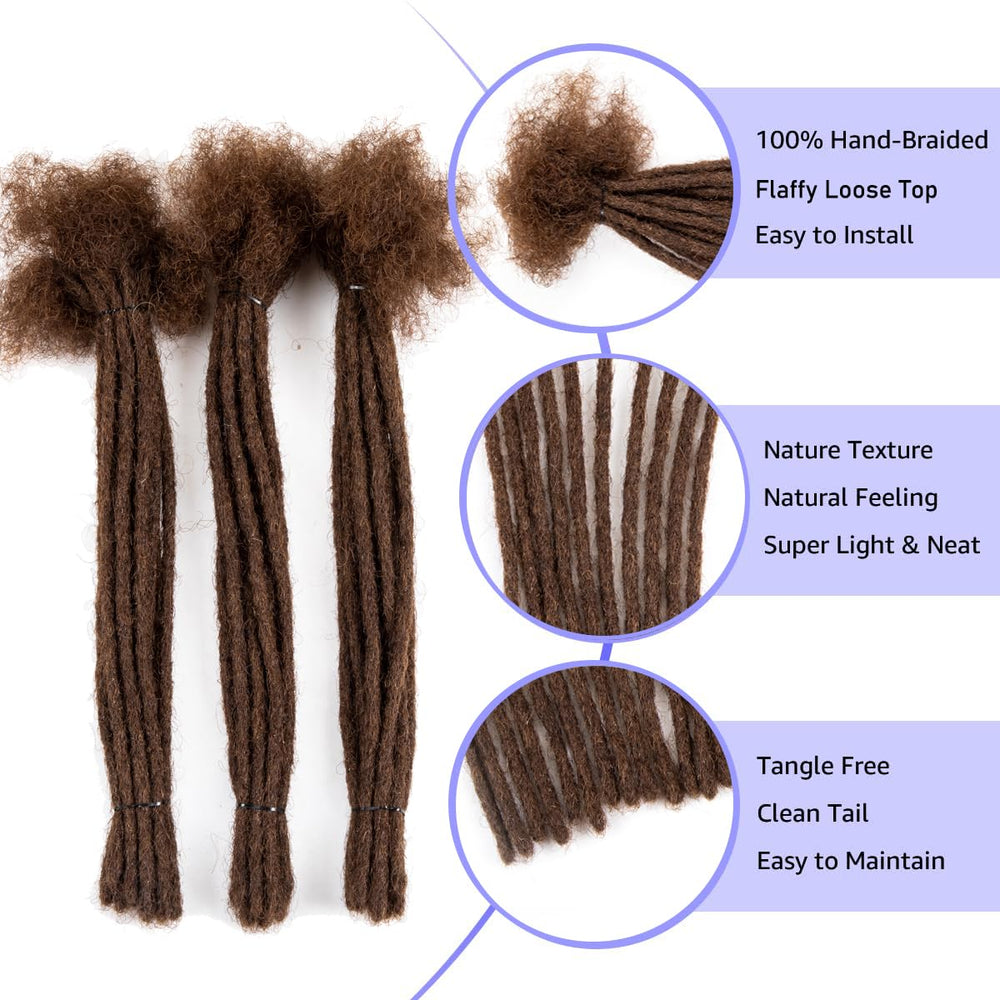 JIAJIA Faux Locs Crochet Hair, 1B/Burg, 24 in, 6 Count