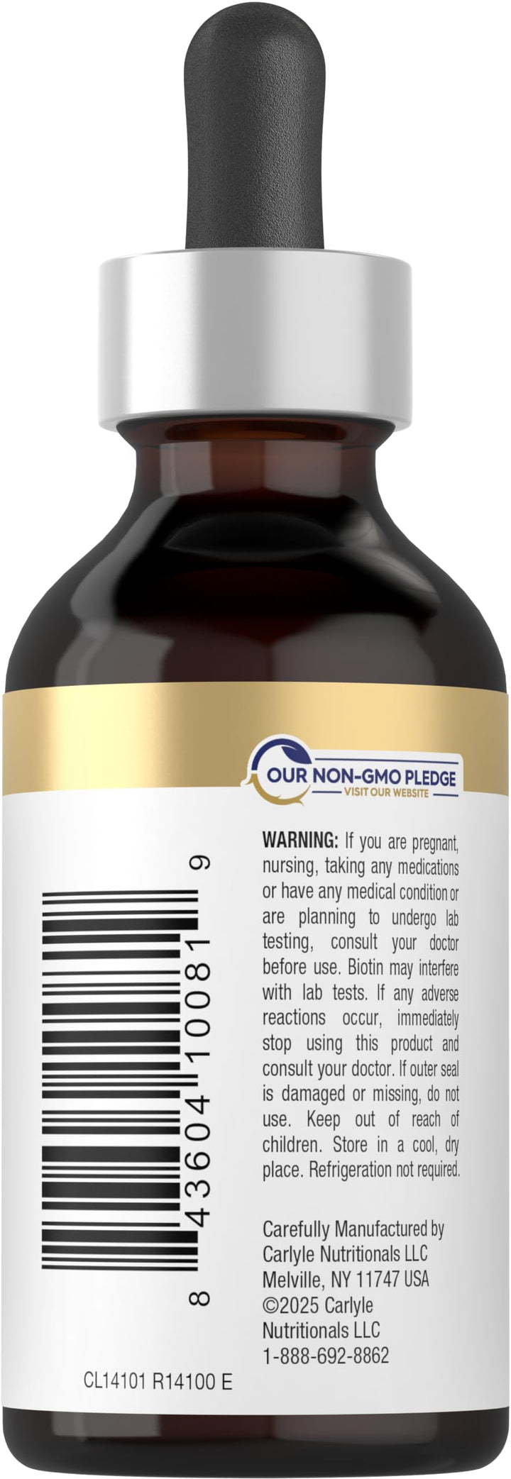 Carlyle Liquid Biotin, 10000 mcg, 60 ml
