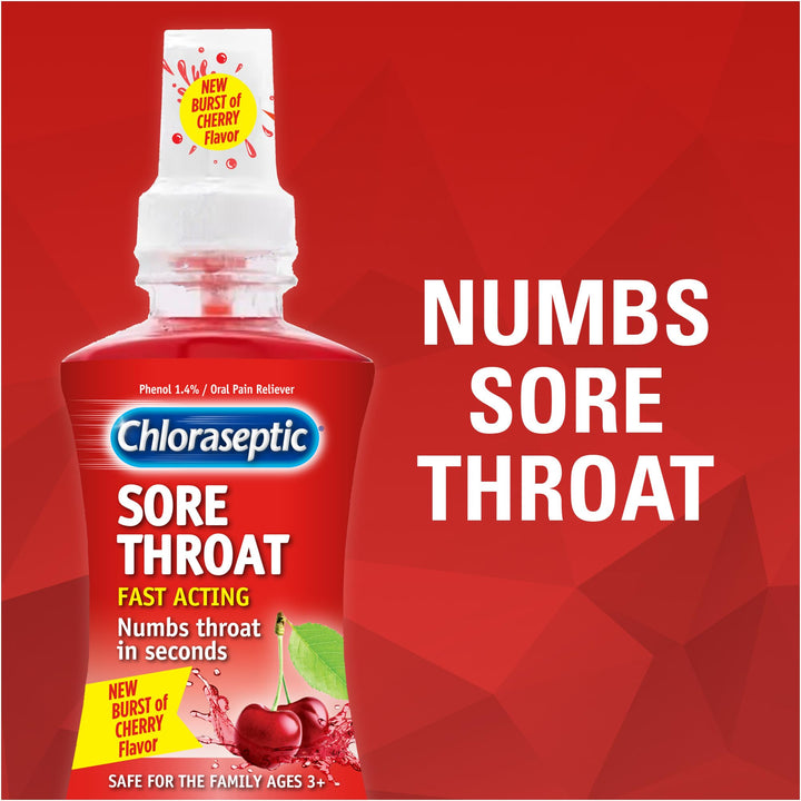 Chloraseptic Sore Throat Spray, Cherry, 6 fl oz