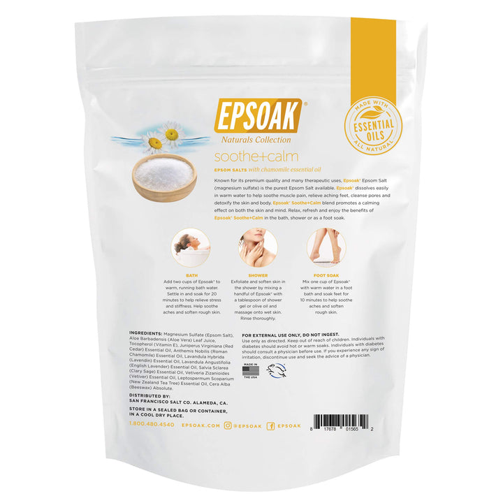 Epsoak Epsom Salt, Chamomile, 2 lb