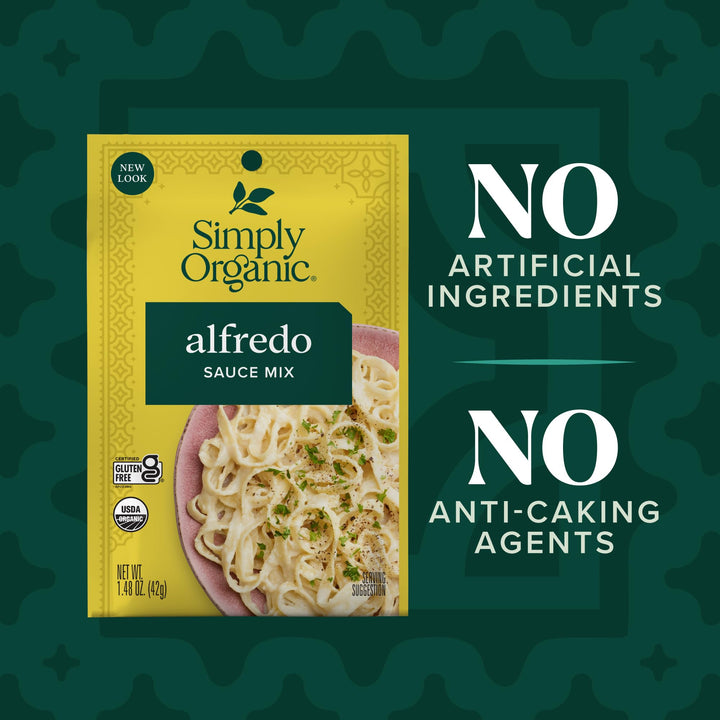 Simply Organic Alfredo Sauce Mix, 1.48 oz