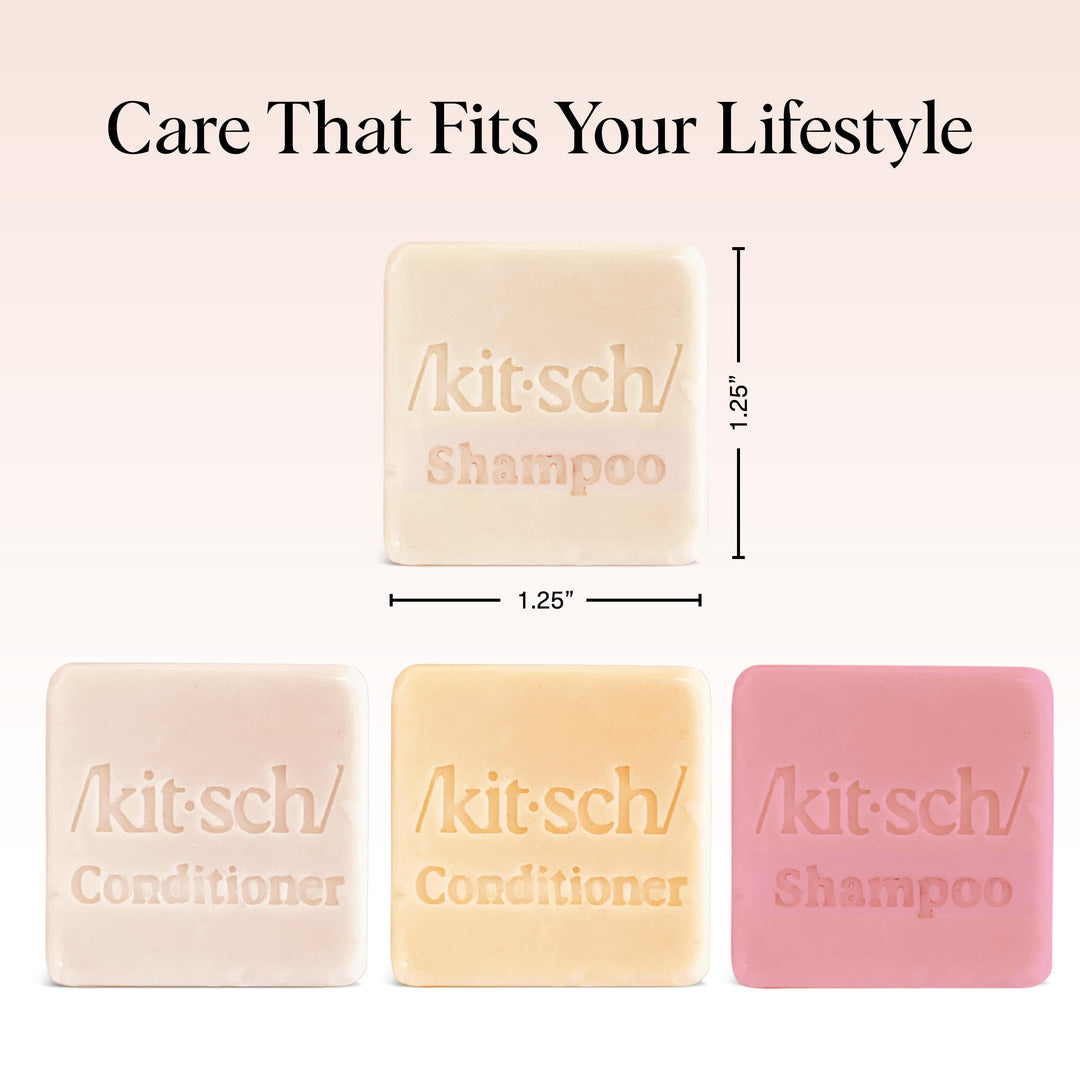 Kitsch Shampoo and Conditioner Bar Set, 4 Count