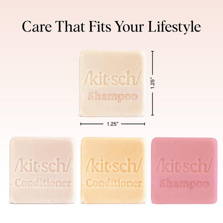 Kitsch Shampoo and Conditioner Bar Set, 4 Count