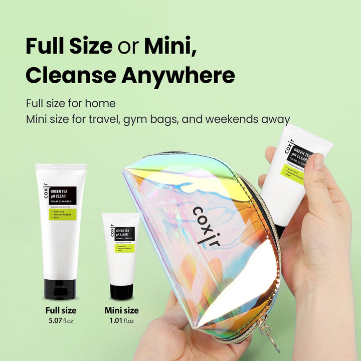 coxir Green Tea pH Clear Foam Cleanser, 5.07 fl oz