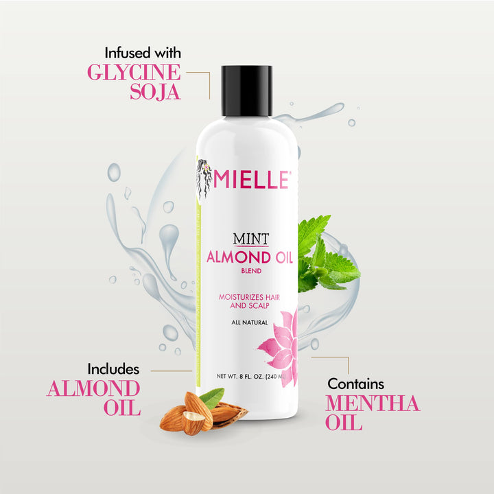 Mielle Organics Mint Almond Oil, 8 fl oz