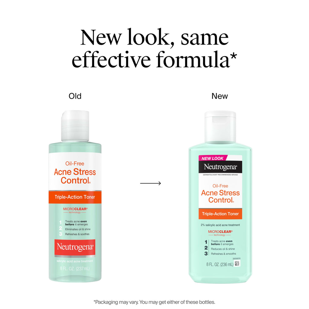 Neutrogena Oil-Free Acne Stress Control Triple-Action Toner, 8 fl oz