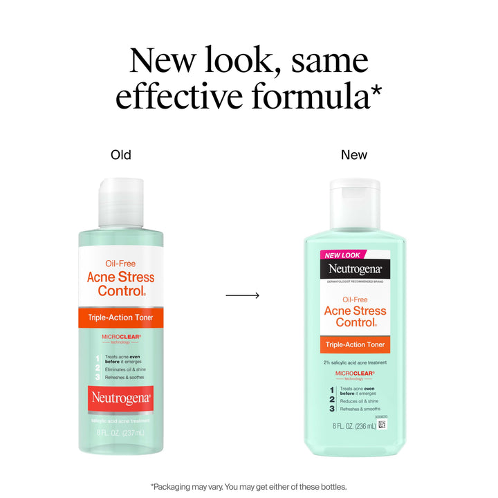 Neutrogena Oil-Free Acne Stress Control Triple-Action Toner, 8 fl oz