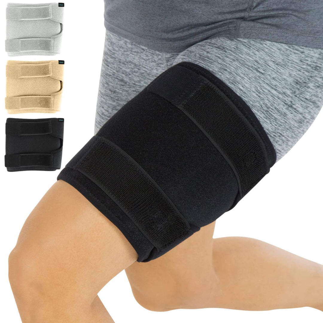 Vive Thigh Brace, Black, Single
