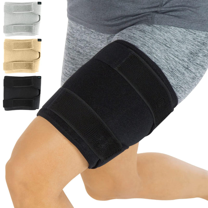 Vive Thigh Brace, Black, Single