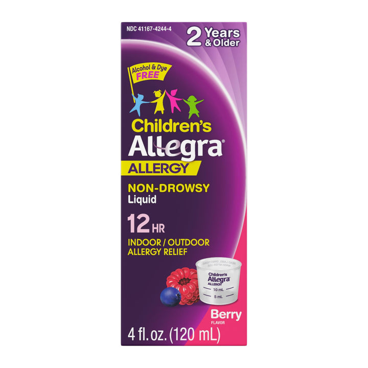 Allegra Children's Non-Drowsy Antihistamine Liquid, 30 mg, 4 fl oz