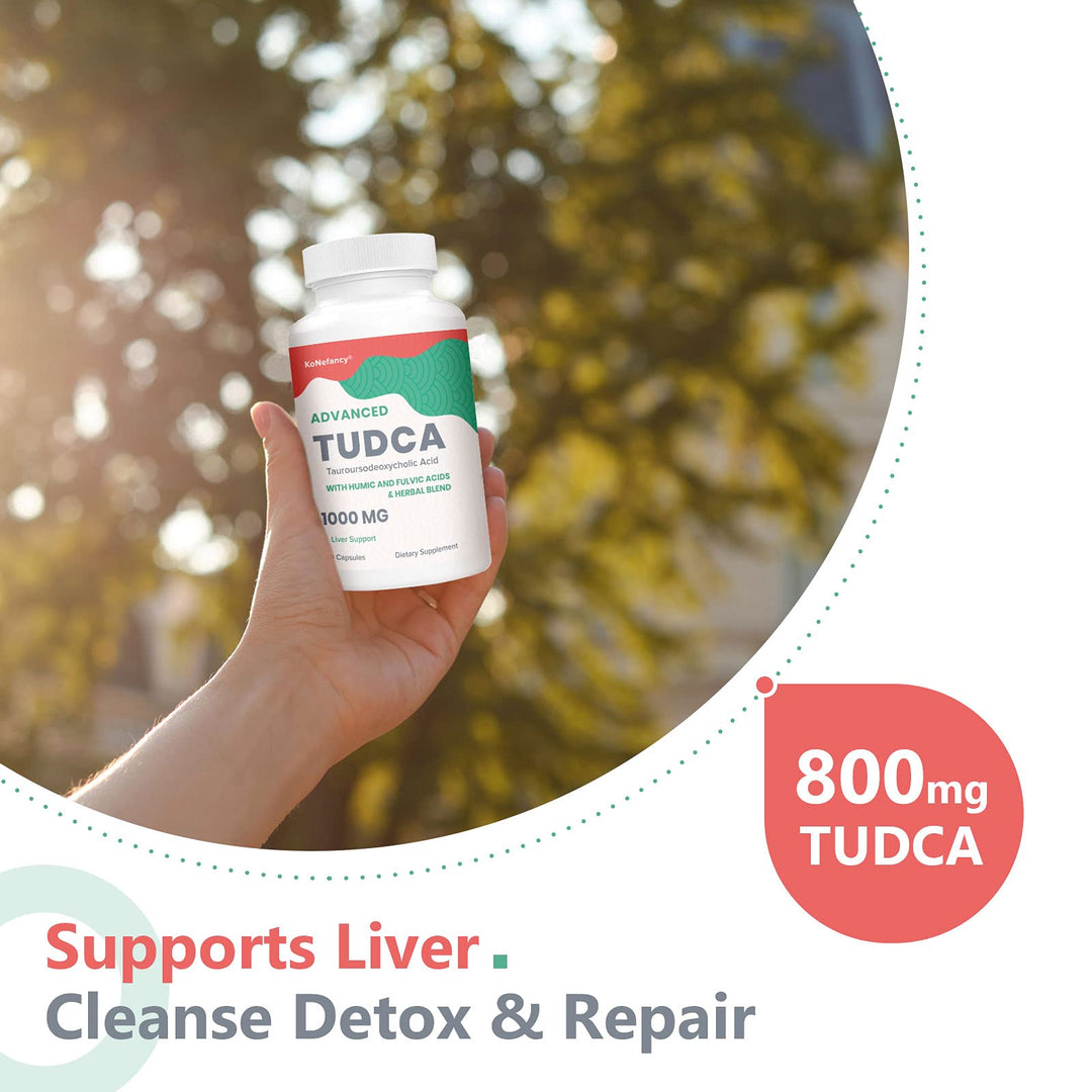KoNefancy TUDCA Liver Supplement, 1000 mg, 60 Count