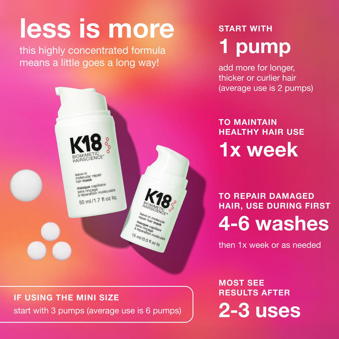K18 Leave-In Molecular Repair Hair Mask, 50 ml