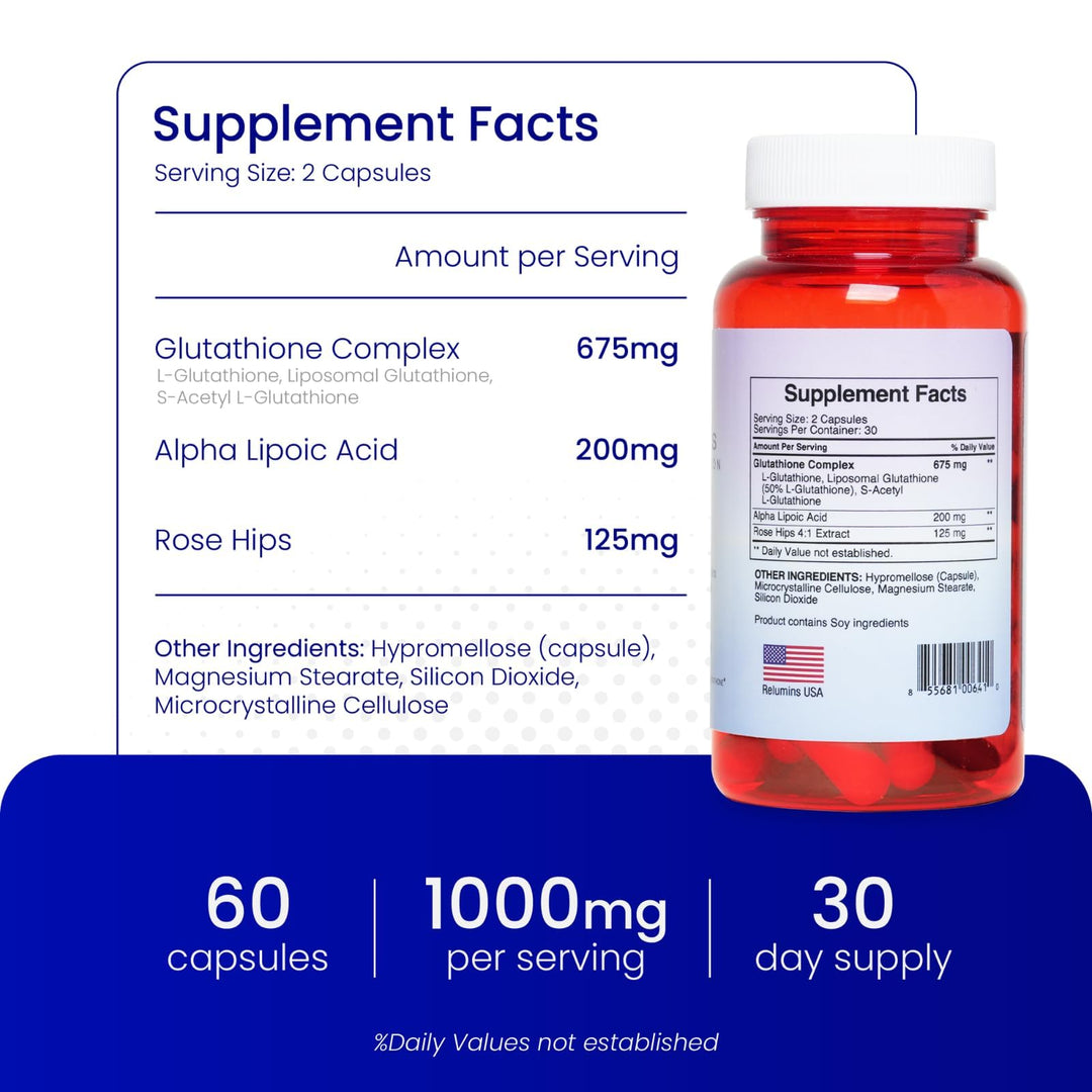 Relumins Gluta 1000 Reduced L-Glutathione Complex